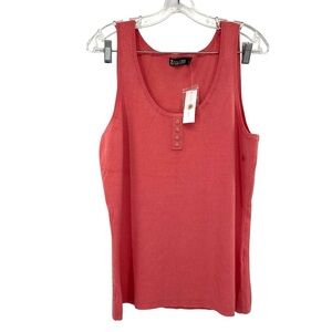 7th Avenue New York & Company Ribbed Knit Tank Top XL New